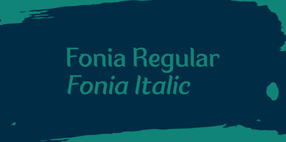 Fonia Font Poster 5