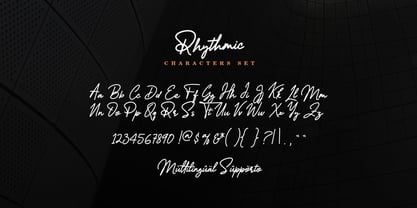 Rhythmic Font Poster 1