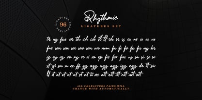 Rhythmic Font Poster 2