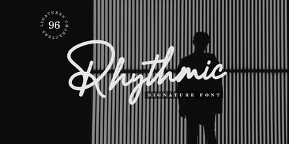 Rhythmic Font Poster 11
