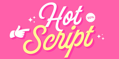 Hot Script Font Poster 2