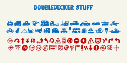Doubledecker Font Poster 2