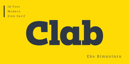 Clab Font Poster 1