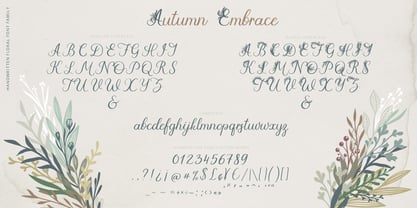 Autumn Embrace Font Poster 5