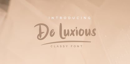 De Luxious Font Poster 9
