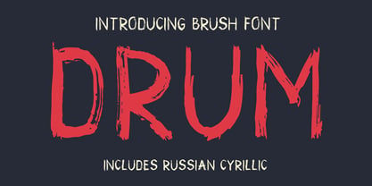 Drum Font Poster 6