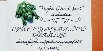 Night Wind Sent Font Poster 2