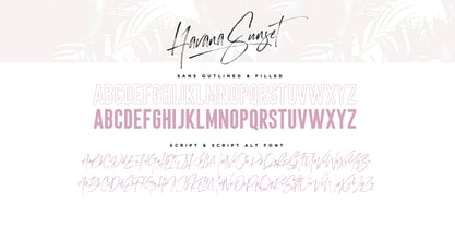 Havana Sunset Font Poster 2