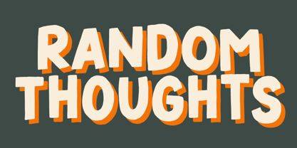 Random Thoughts Font Poster 8