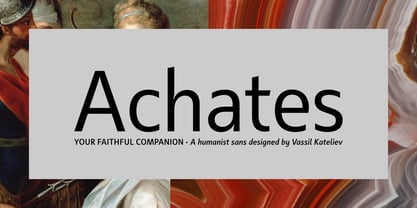 Achates Font Poster 15
