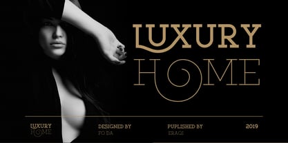 Luxury Home Font Poster 1