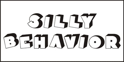 Silly Behavior Font Poster 4
