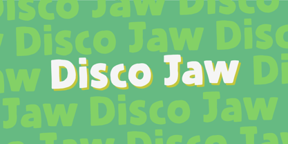 Disco Jaw Font Poster 8