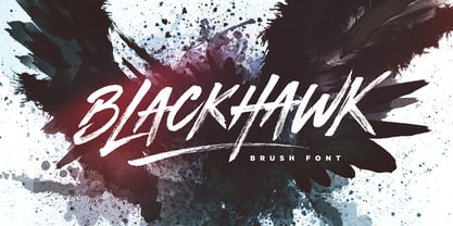 Blackhawk Font Poster 6