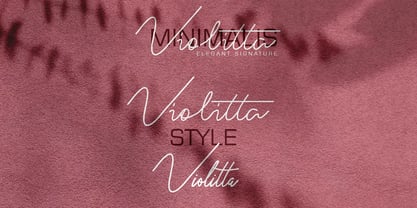 Violitta Font Poster 1