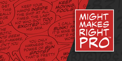 Might Makes Right Pro BB Font Poster 1