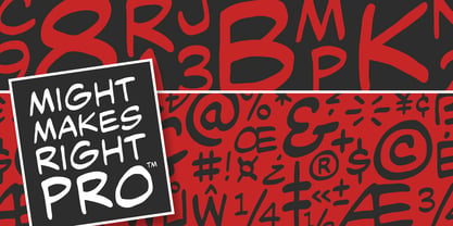 Might Makes Right Pro BB Font Poster 5