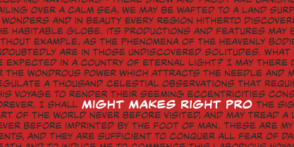 Might Makes Right Pro BB Font Poster 3
