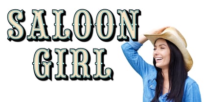 Saloon Girl Font Poster 1