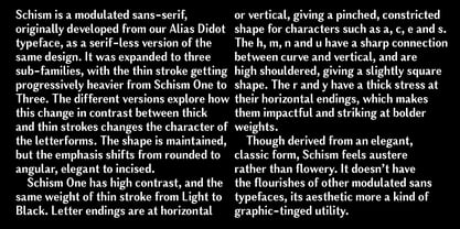 Schism Two Font Poster 2