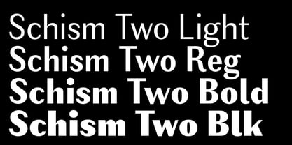 Schism Two Font Poster 4