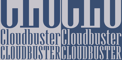 Cloudbuster Font Poster 1