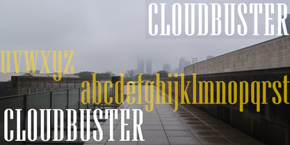 Cloudbuster Font Poster 4