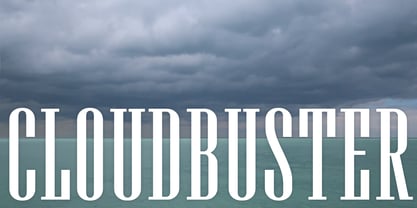 Cloudbuster Font Poster 5