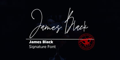James Black Font Poster 7