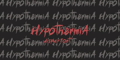 Hypotermia Font Poster 7