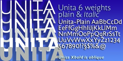 Unita Font Poster 1
