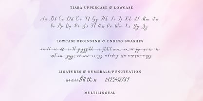 Tiara Font Poster 9