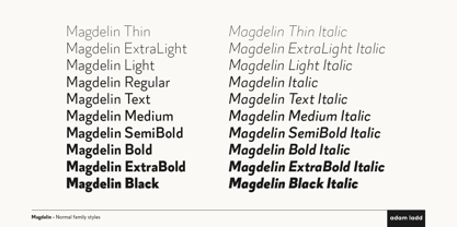 Magdelin Font Poster 8