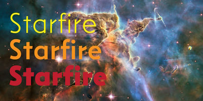 Starfire Font Poster 4