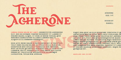 Acherone Font Poster 4