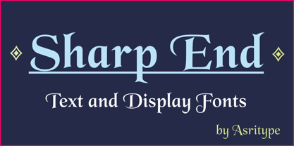 Sharp End Font Poster 7