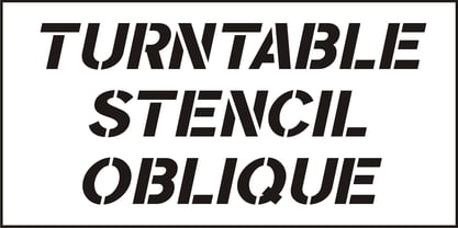 Turntable Stencil JNL Font Poster 4