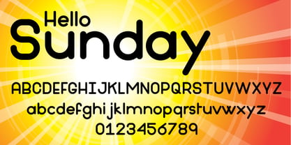 Hello Sunday Font Poster 3