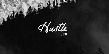 Hustle Faster Font Poster 5