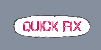 Quick Fix Font Poster 8