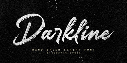 Darkline Font Poster 9
