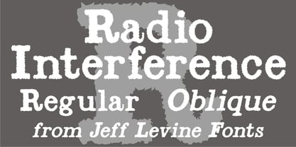 Radio Interference Font Poster 5