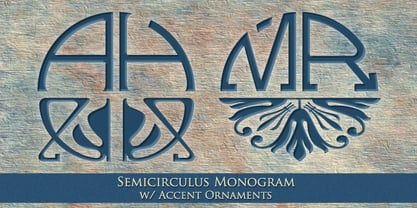 MFC Semicirculus Monogram Font Poster 6
