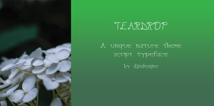 Teardrop Font Poster 10