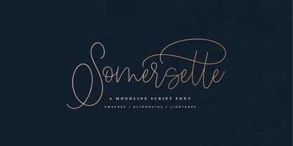 Somersette Font Poster 6