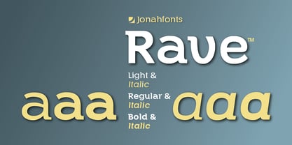 Rave Font Poster 1