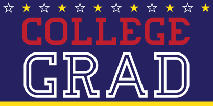 College Grad Font Poster 1