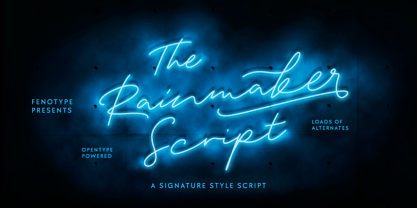 Rainmaker Script Font Poster 10