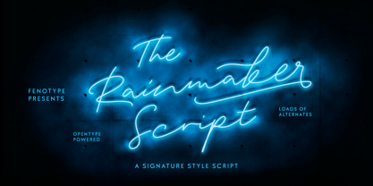 Rainmaker Script Fuente Póster 10