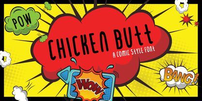 Chicken Butt Font Poster 5